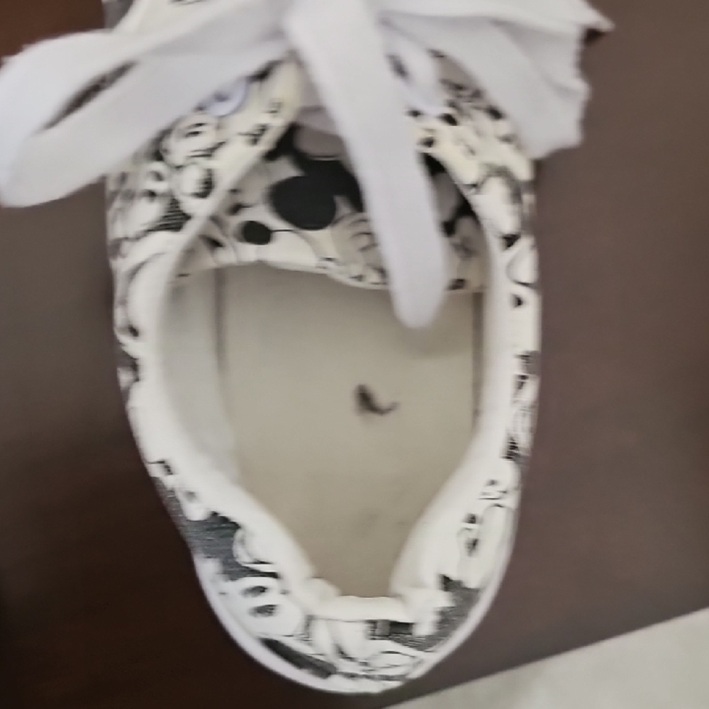 Disney Women's Sneakers - Black and White Mickey Mouse - Picture 5 of 7